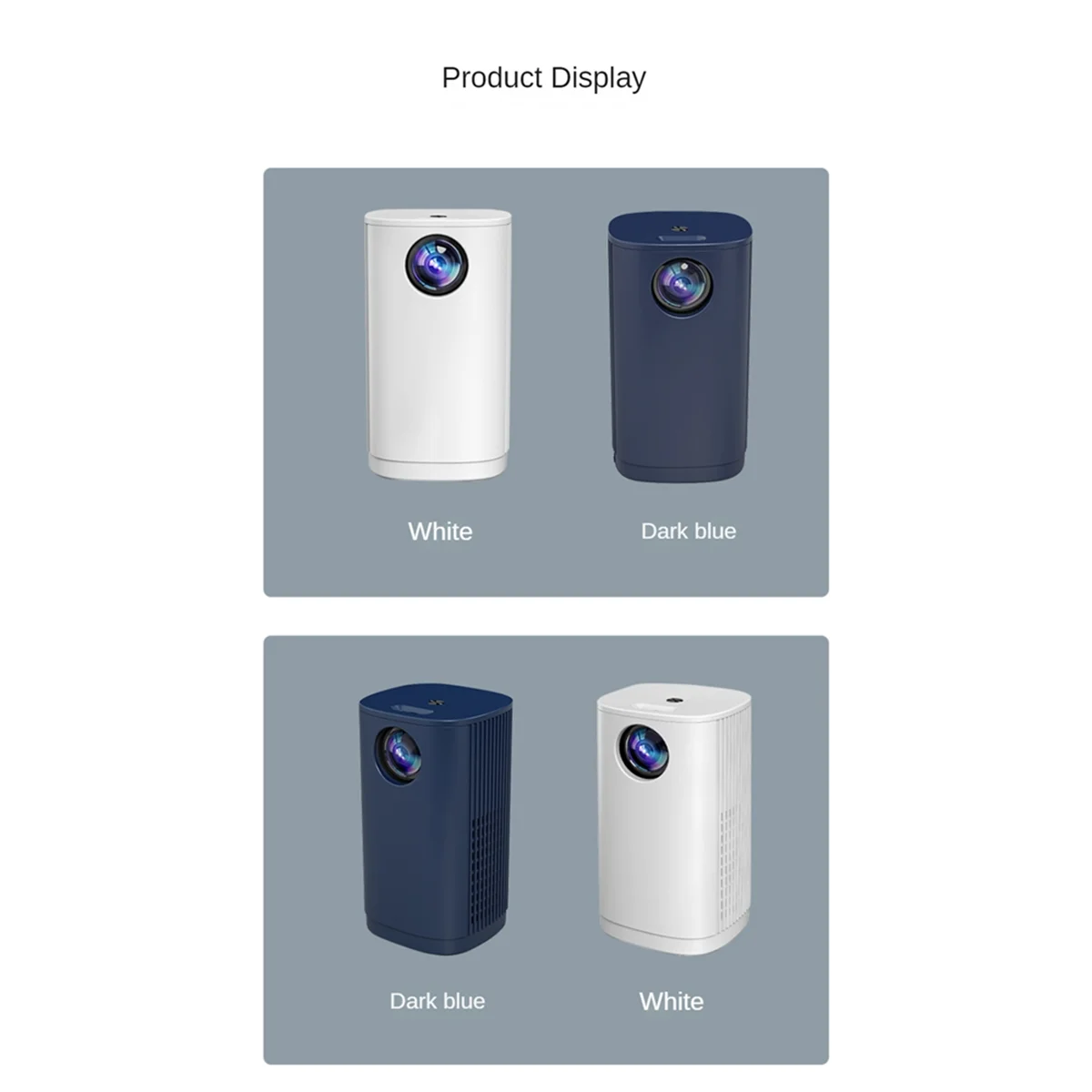 Мини-проектор 1080P, беспроводной проектор для фильмов, 100 дюйма ...