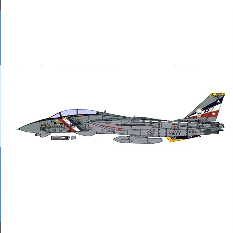 Комплект собранной модели самолета Academy 12590 F-14D Super Tomcat VF-2 Bounty Hunters истребитель