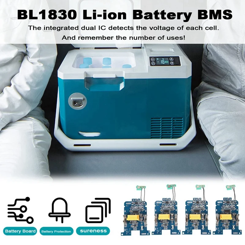 4 шт. BL1830 литий-ионный аккумулятор BMS PCB плата защиты от зарядки для