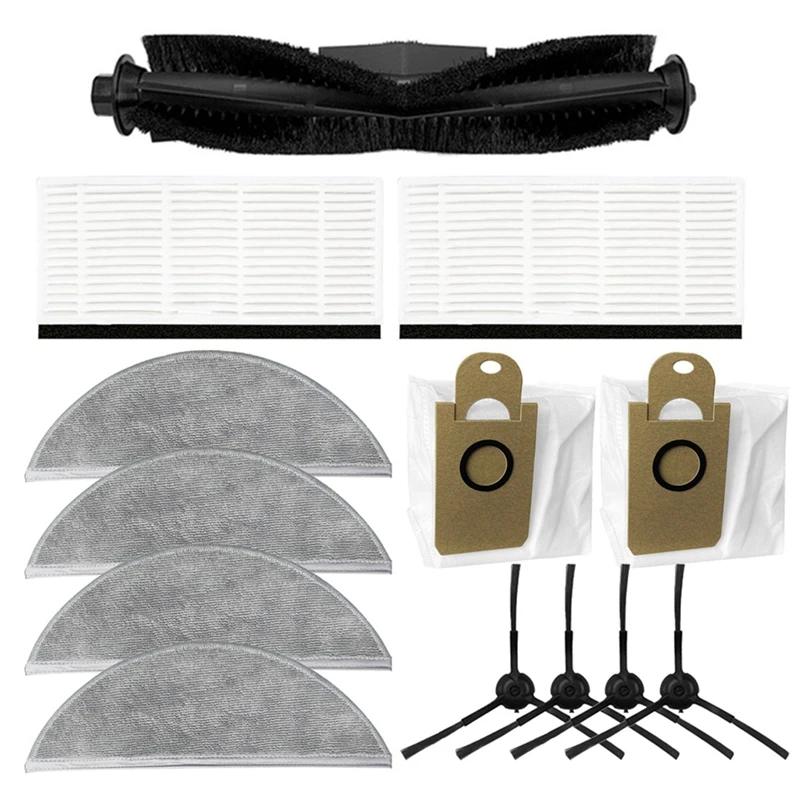 

EAS-Mop Cloth Dust Bags Main Brush Side Brush HEPA Filter Spare Parts Suit For Lydsto R1 Robot Vacuum Cleaner Accessories