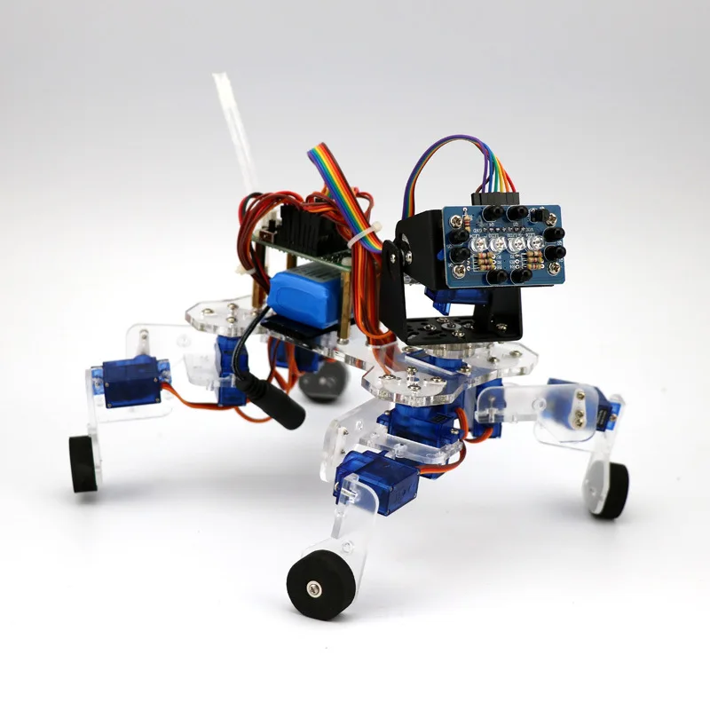 Programming Robot Building Blocks STEM Education Boy Assembling Toys Children Learning Machine Pet Dog