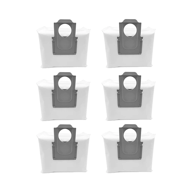 

Pack Of 6 Vacuum Cleaner Bags For Roborock Q7 T8 S7 MAXV Ultra G10S Vacuum Cleaner Replacement Parts Accessories