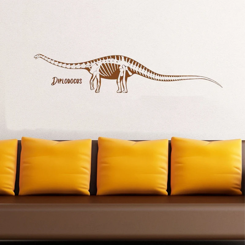 Персонализированные настенные наклейки динозавра для мальчиков на заказ