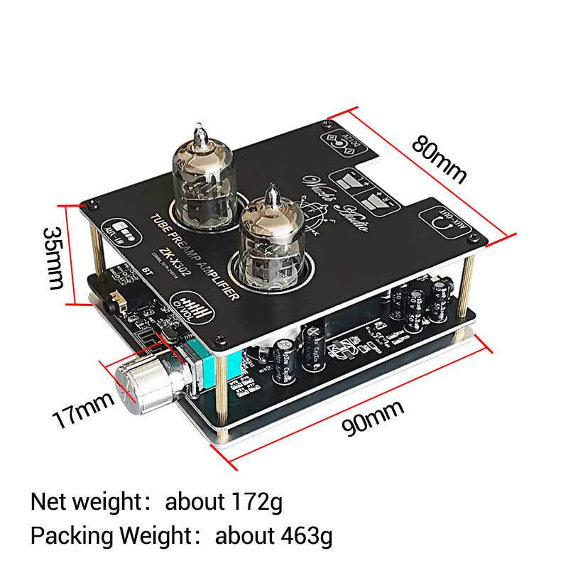 Hi-Fi 6J1 трубчатый усилитель стерео BT 5 0 Модуль предусилителя Power AMP Audio AUX