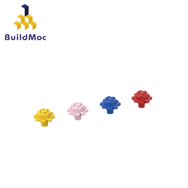

10PCS Replaceable Assembles Particles Compatible 95829 Rose With Pin Building Blocks DIY Bricks Parts Toys