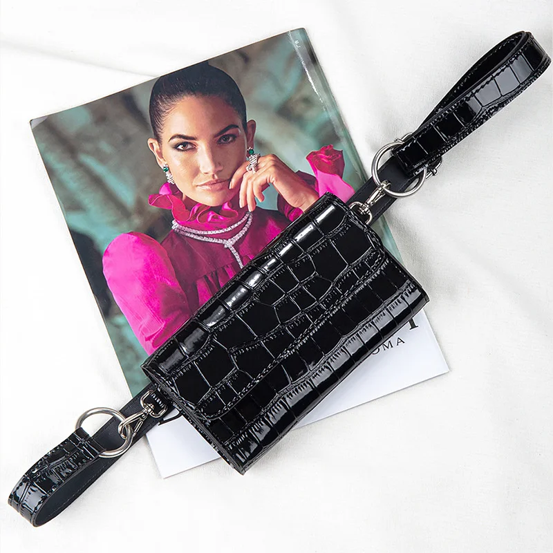 

Women's Bag 2022 New Simple And Fashionable Small Bag Net Red Straight Casual Solid Zipper Versatile Crocodile