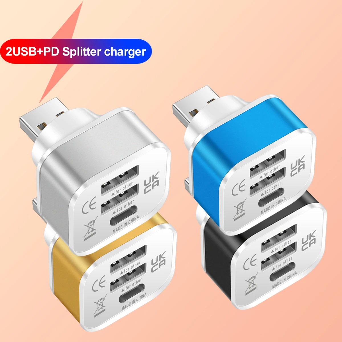 3-портовый Адаптер USB 2.0 + Type-C Для Зарядки Универсальный