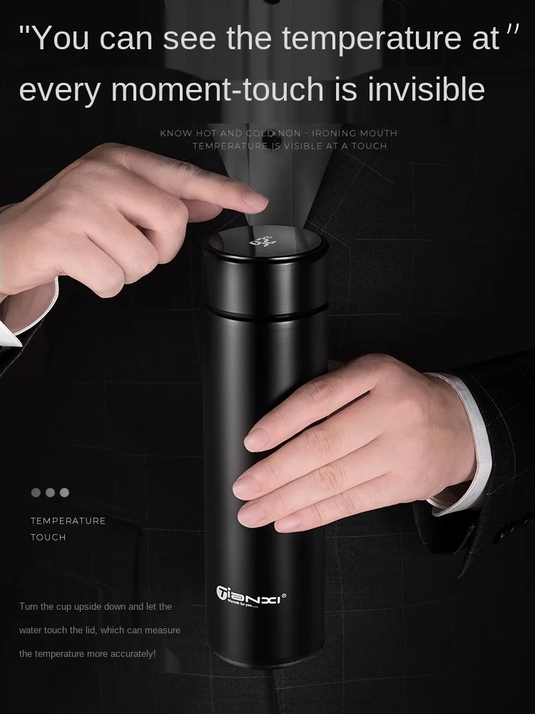 

Latest Insulation Cup Men's Portable Water Cup Large-capacity Teacup Student Girl 304 Cup Pot High-end Stainless Steel Smart