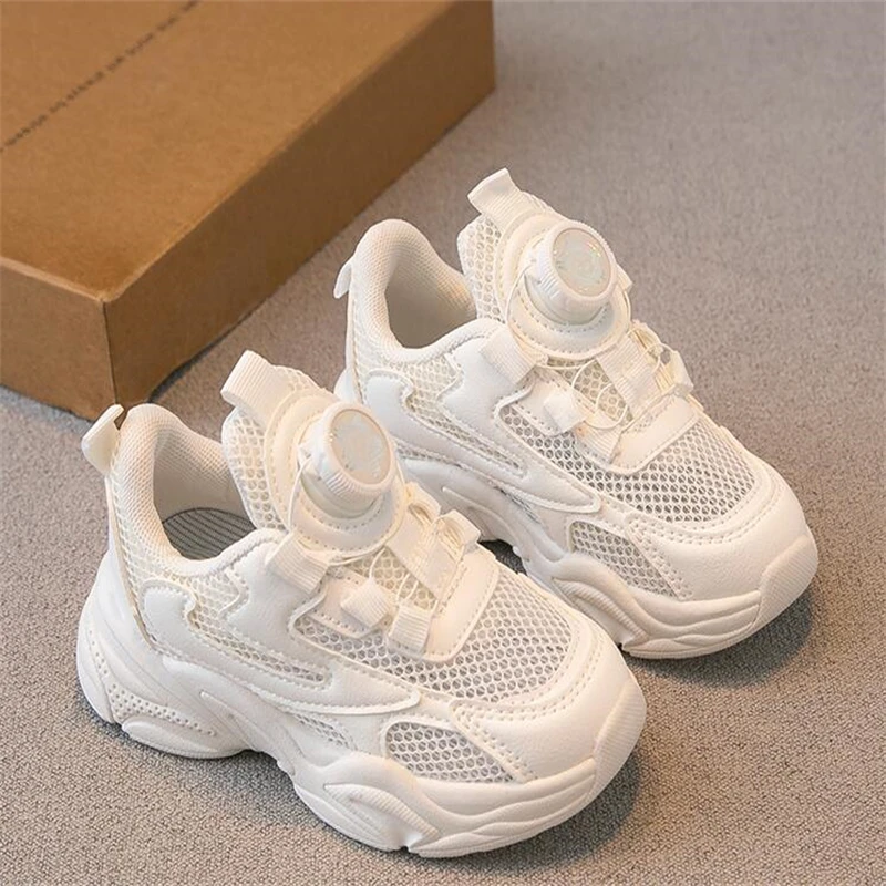 

Breathable Mesh Children Shoes Boys Girls Sport Shoes Fashion Breathable Baby Shoes Soft Bottom Casual Kids