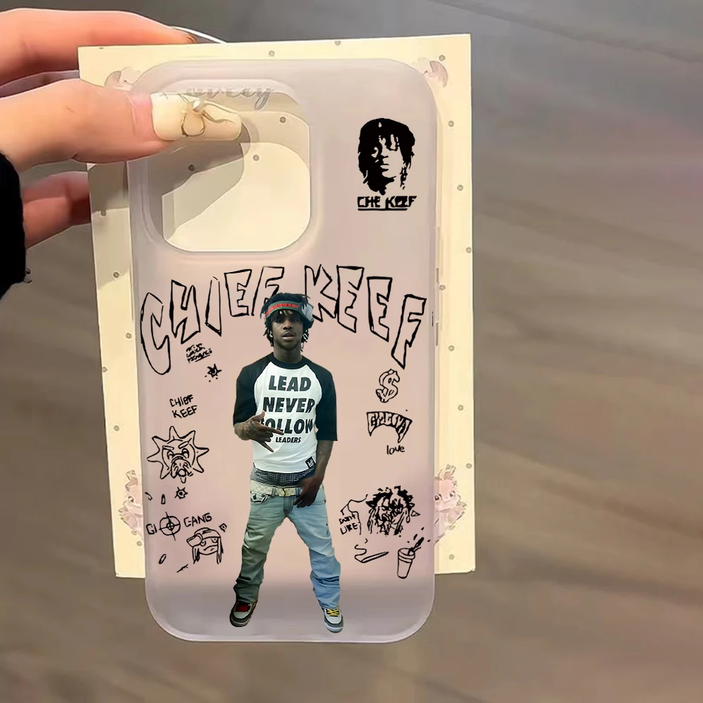 Фото Прозрачный матовый противоударный чехол Epc Chiefs Keefs G-GLO G-GANG для iPhone 17, 16E, 16, 15, 14 Plus, 13, 12, 11, Air Plus, Pro, X, XR, Max №2