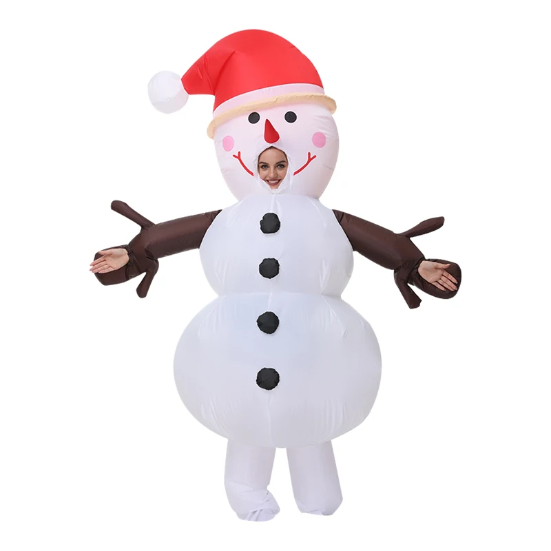 

Adult Halloween Cosplay Costumes Inflatable Snowman Costumes Blow Up Rabbit Role Play Disfraz Fancy Party Dress