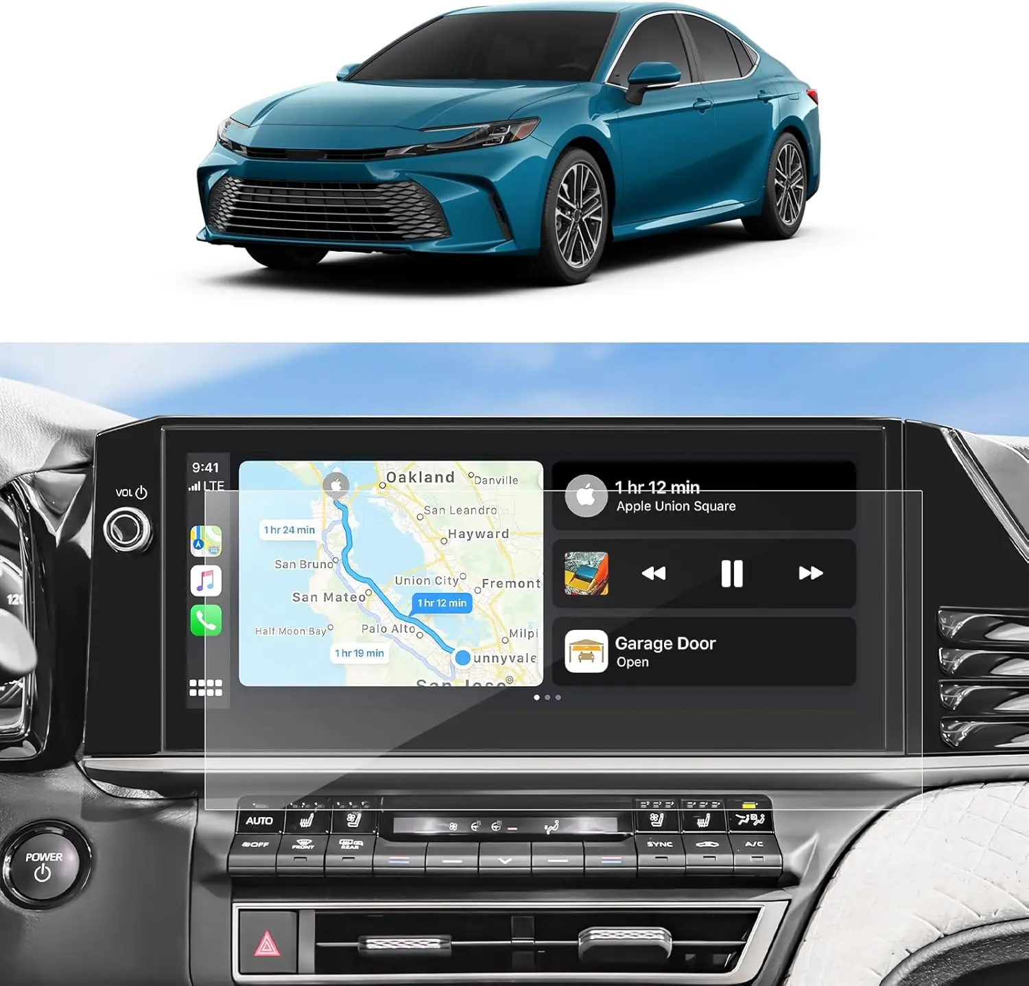 

Защитная пленка для экрана из ПЭТ для Toyota Camry 2025, 12,3 дюйма, автомобильное радио, GPS-навигация, аксессуары для интерьера, 2 шт.