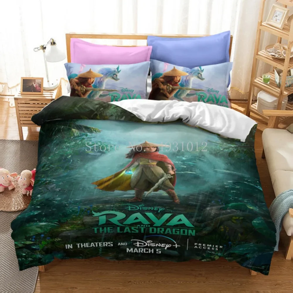 Комплект постельного белья Disney Raya Love The Last Dragon пододеяльник для детской спальни