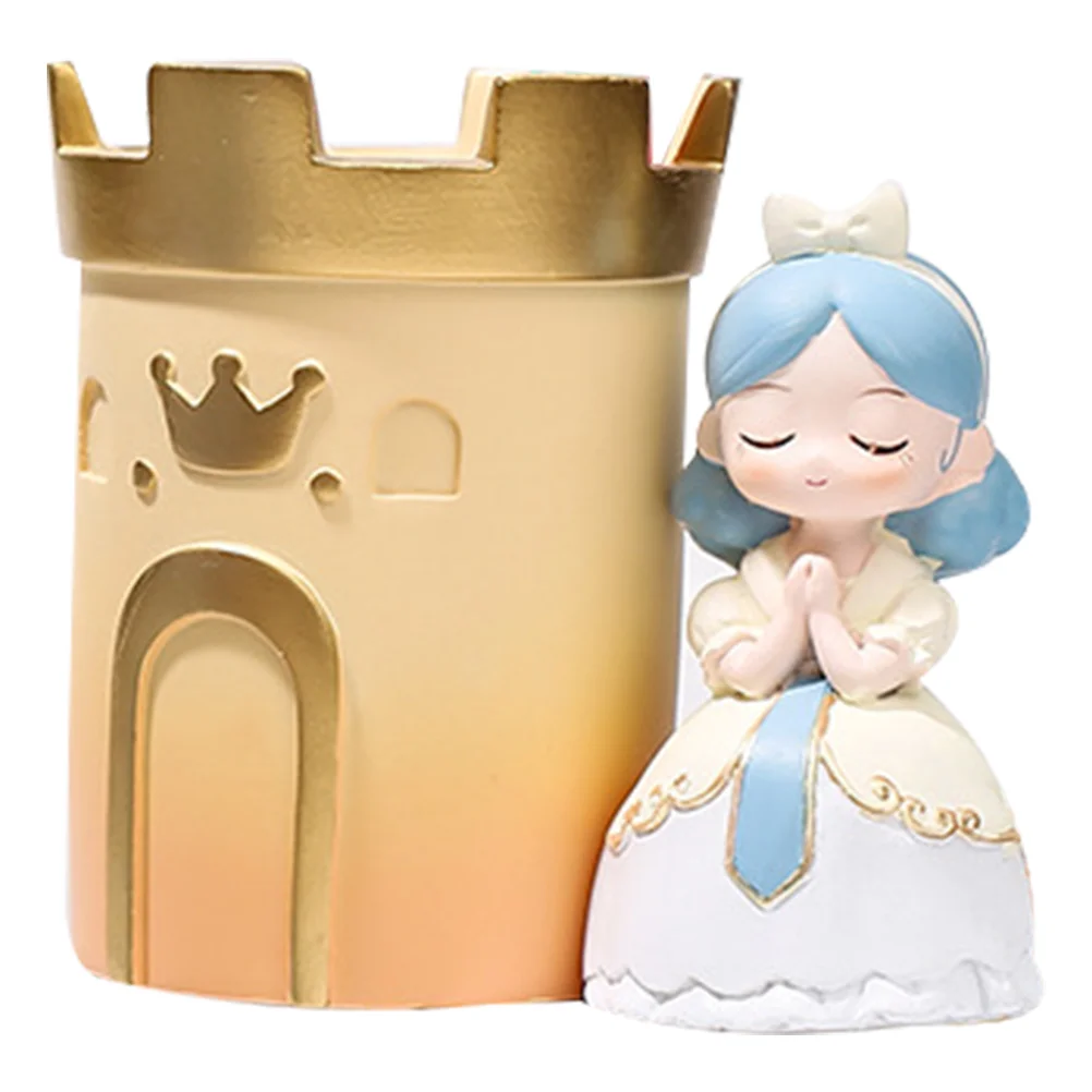 

Home Desktop Pen Holder Lovely Cartoon Figure Brush Pot Students Pen Container