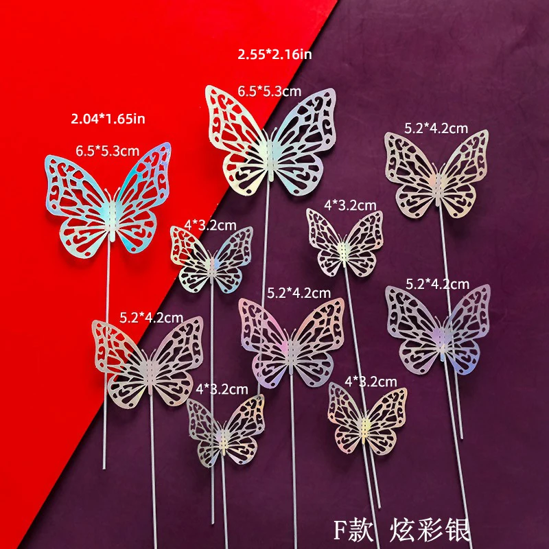 

Наборы топперов для торта "Бабочки", 10 шт