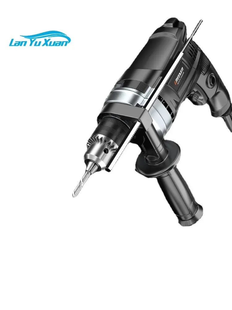 

Greenwood impact drill household multifunctional hand drill hand drill electric power tool screwdriver drilling concrete.