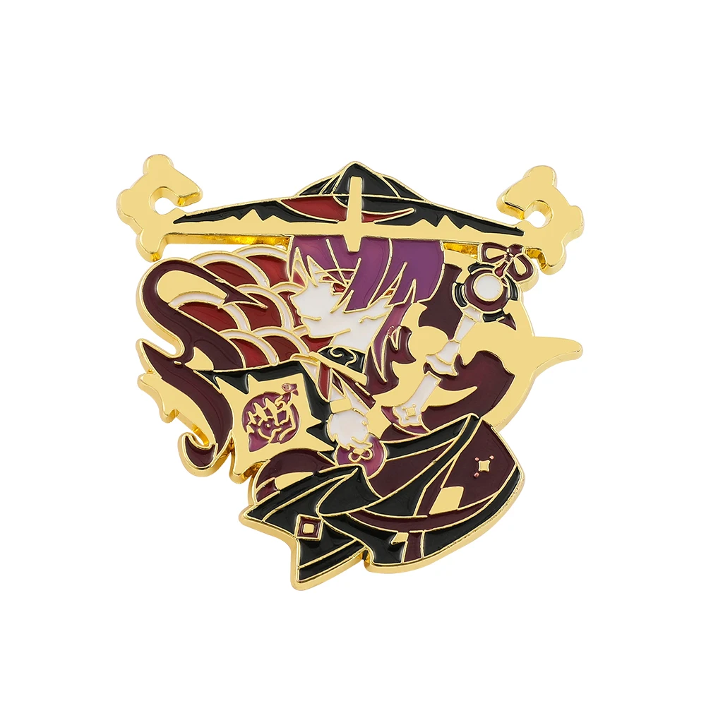 Агриппа игра Genshin ударопрочные броши значки заколки для рюкзаков Аниме Фигурка