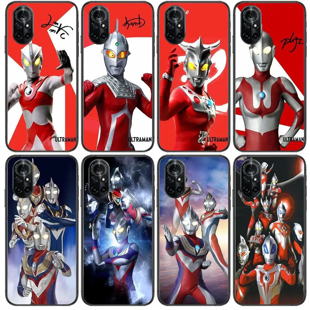 

Ultraman hero Clear Phone Case For Huawei Honor 20 10 9 8A 7 5T X Pro Lite 5G Black Etui Coque Hoesjes Comic Fash design
