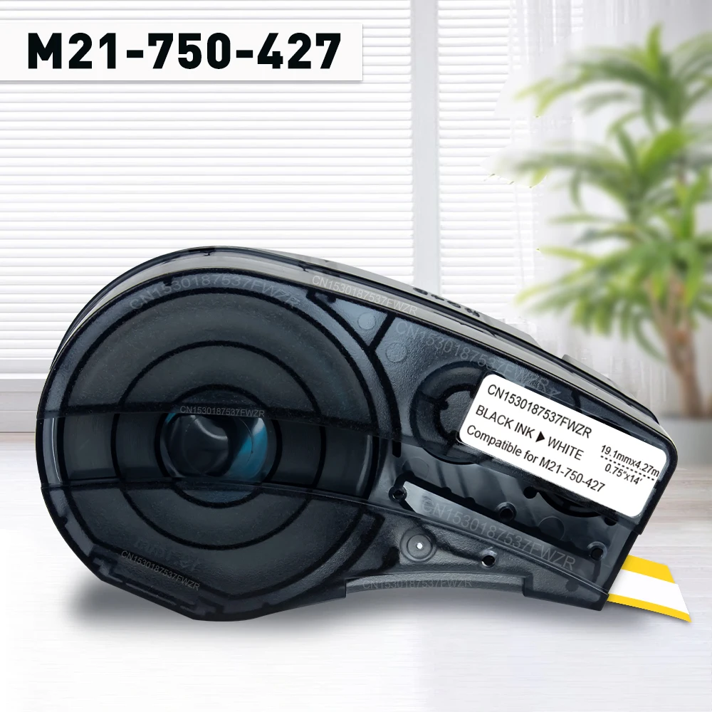 1 шт. совместимая с M21 750 427 самоламинирующаяся виниловая кассета для этикеток 19 мм