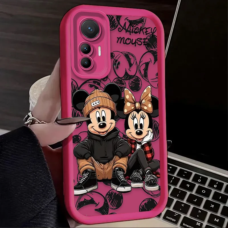 Модный чехол с изображением героев Диснея Микки и Минни для Xiaomi 14T 13T 12T 11T 13 12 11 Lite
