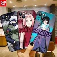 hot anime naruto sasuke for apple iphone 13 12 pro max mini 11 pro xs max x xr 8 7 6 plus se 5s soft black silicone phone case