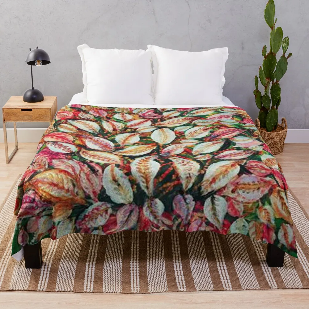 

Favourite Artist - Seraphine Louis - Feuilles Throw Blanket thermal blanket