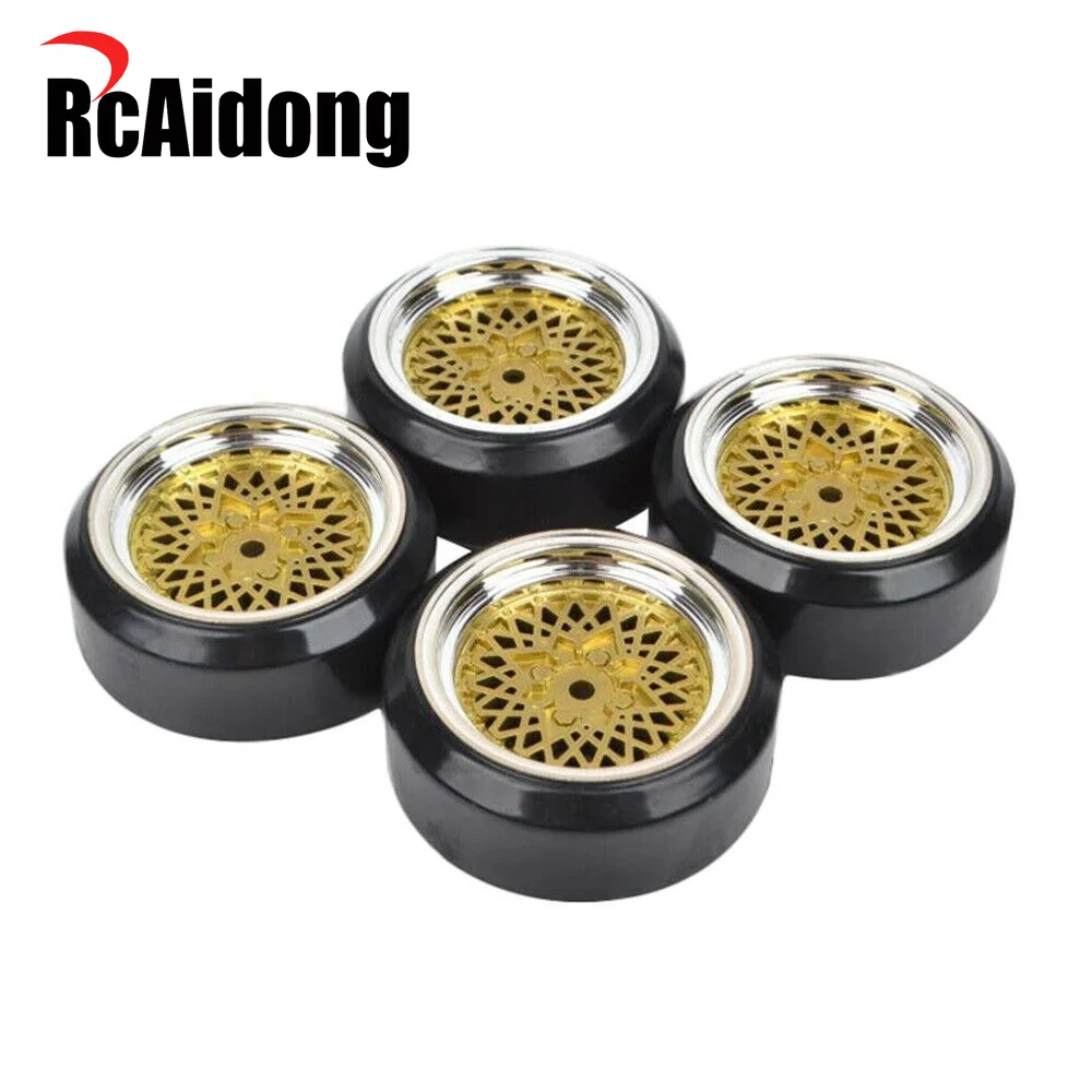 

4pcs Racing Wheels Hub Hard Tires Kit for HSP HPI Tamiya Redcat Lightning EPX 1/10 RC On-Road Drift Car Upgrade