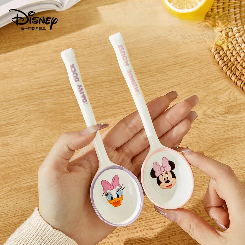 Новая высококлассная керамическая ложка для супа Disney милая риса мультяшная с