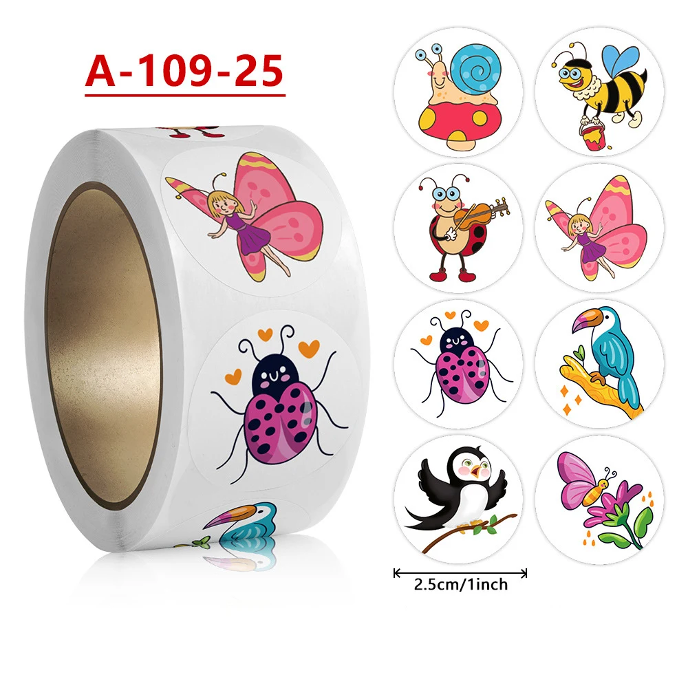 

Корейские милые наклейки с животными 2,5 см бумага