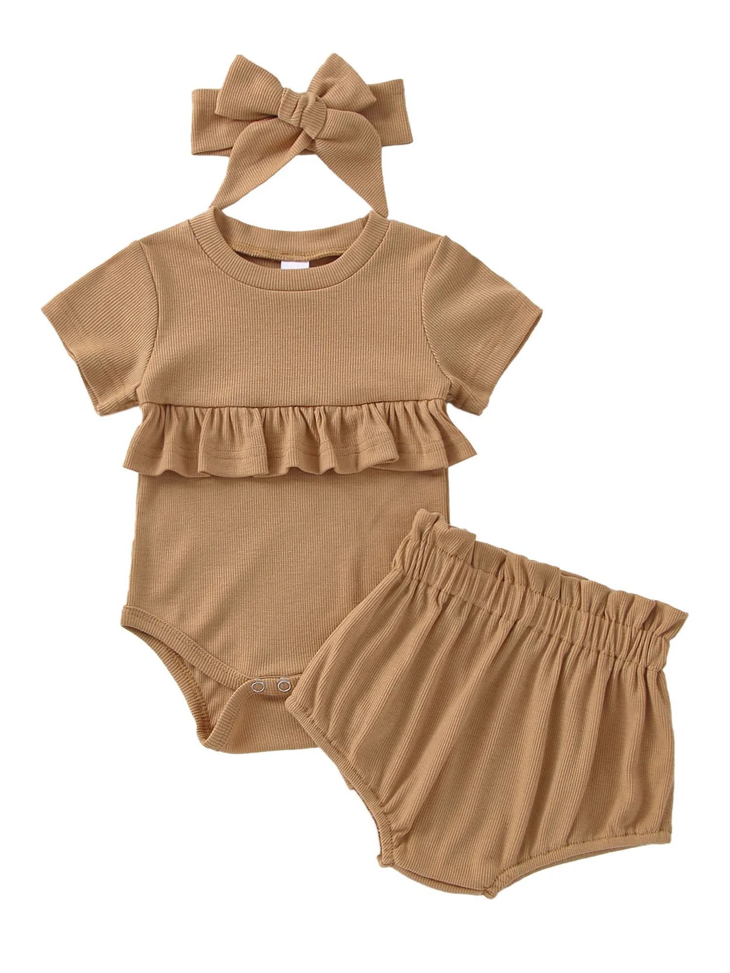 

Baby Boy Girls Summer Outfit Ruffle Romper Shorts Set Summer Outfits Cute Baby Clothes Girl Shorts Outfits