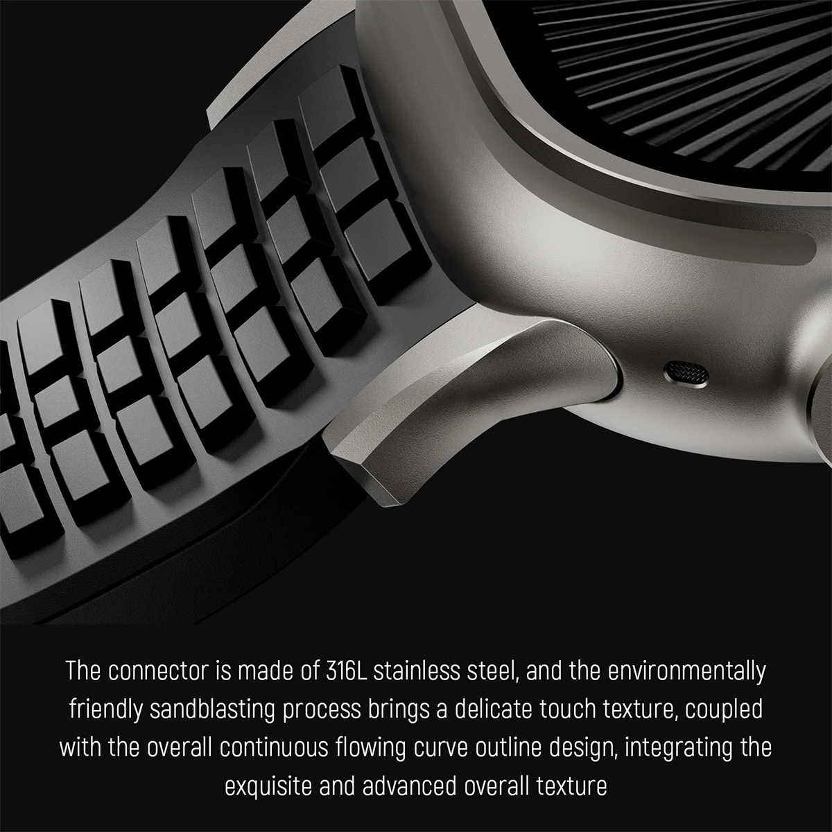 Фото Спортивный силиконовый ремешок для Apple Watch Ultra 2 49 мм 46 мм 45 мм 44 мм Роскошный металлический браслет для iWatch серии 10 9 8 7 6 5 4 Se ремешок №2