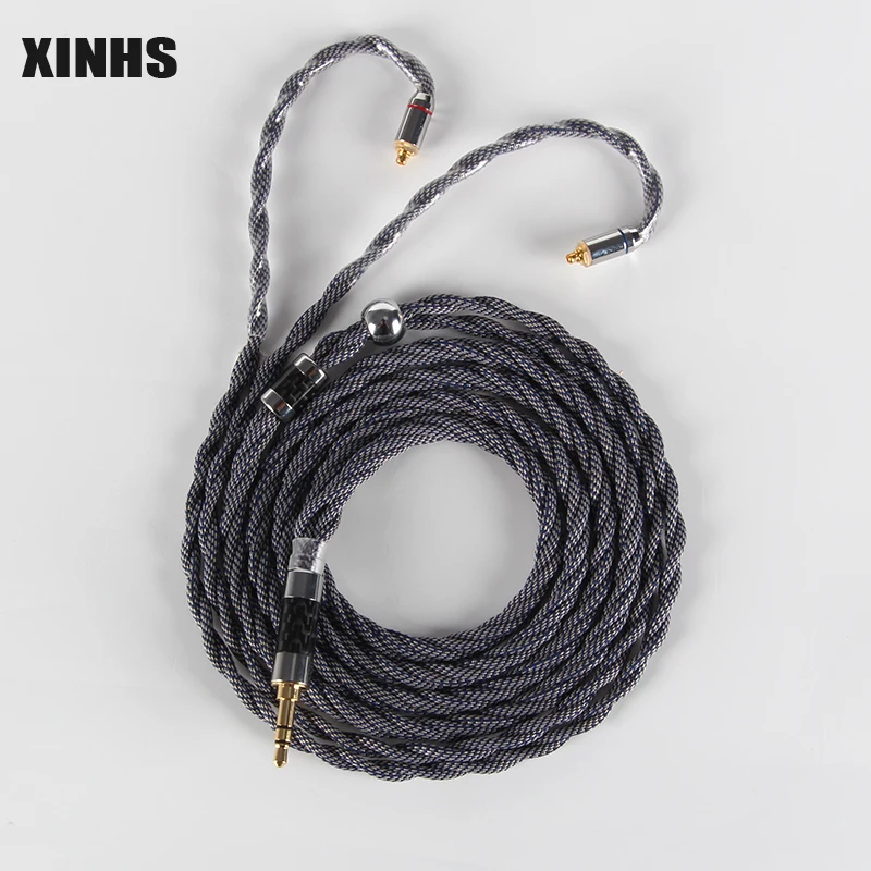 XINHS Big 4-core single crystal copper twisted cotton yarn replacement headphone cable