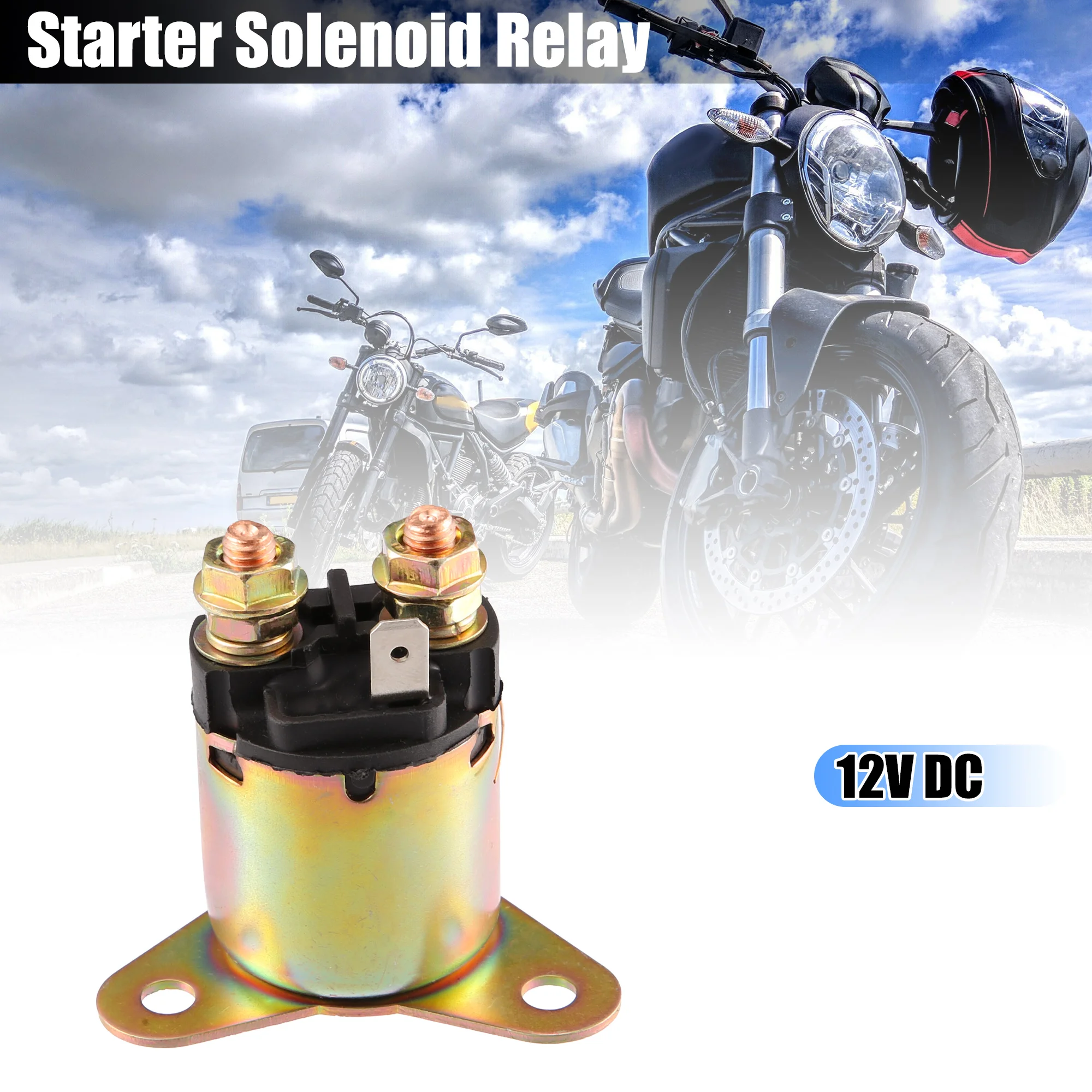 

Motoforti Motorcycle Starter Solenoid Relay Replacement Fits for China 168F 170F 173F 177F 182F Bronze Tone for Motorbike