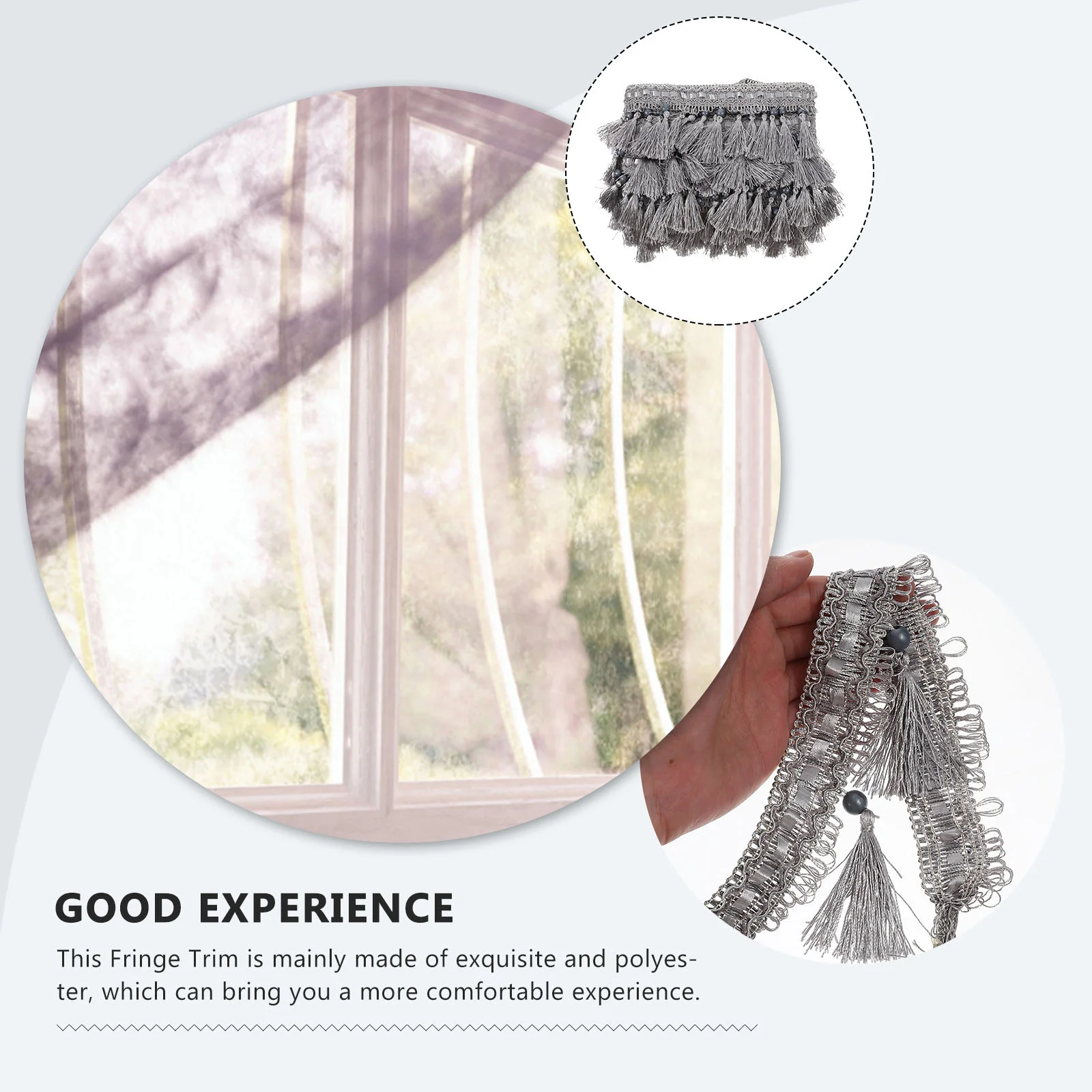 

Trim Fringe Curtain Tassel Sewing Ribbon Bullion Sofa Drapery Embroidery Fringes Tablecloth Applique Wide Tassels Fabric String