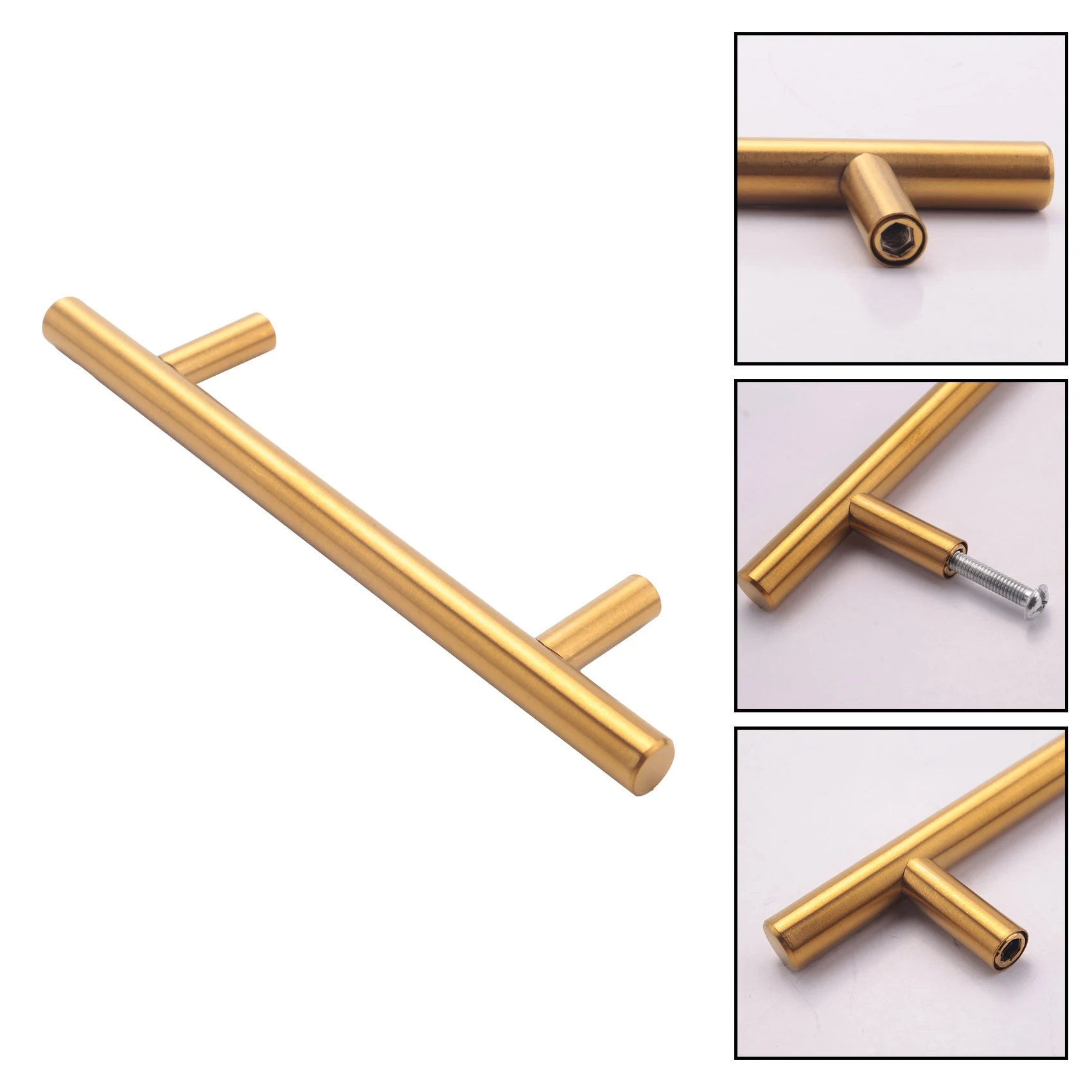 4 шт. золотые ручки формы для лотков из смолы эпоксидной фурнитура нержавеющей