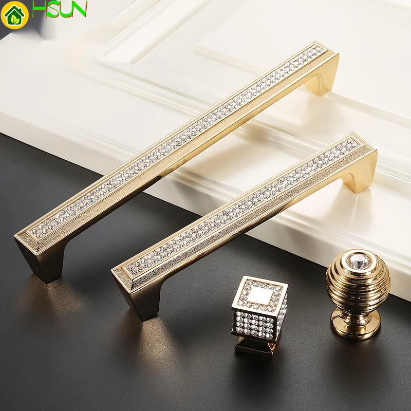 Современная дверь шкафа из цинкового сплава KTV Золотая маленькая ручка