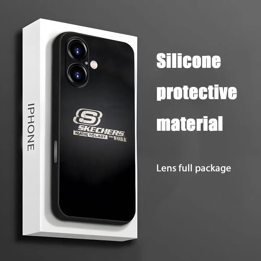 TrendBrand S-skec-herS Спортивный чехол для телефона iPhone 16 15 14 13 12 11 X XR XS 8 Plus Mini Pro Max Мягкий