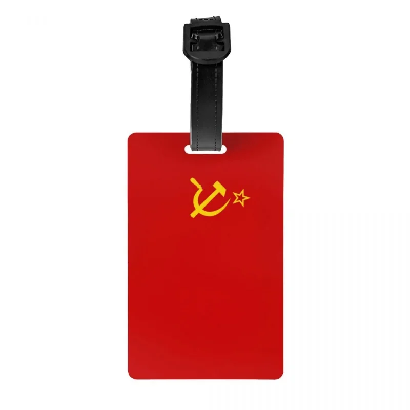 

Пользовательский флаг Советского Союза, бирка для багажа, защита конфиденциальности, русский, СССР, бирки для багажа, этикетки для дорожных сумок, чемодан