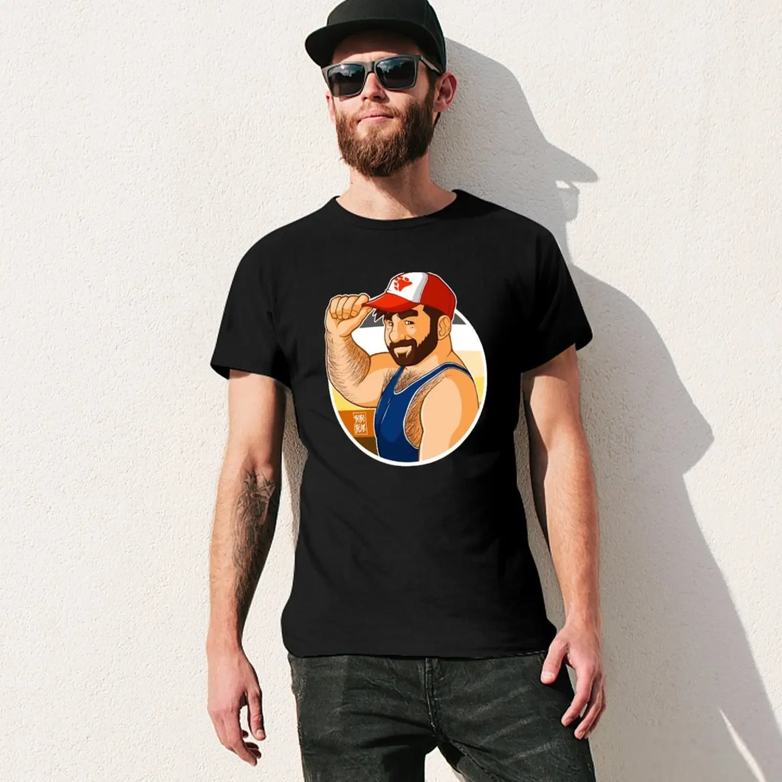 Фото БАСБОЛЬНЫЕ КЕПКИ ADAM LIKES - футболка BEAR PRIDE, спортивная одежда для фанатов для мужчин №3