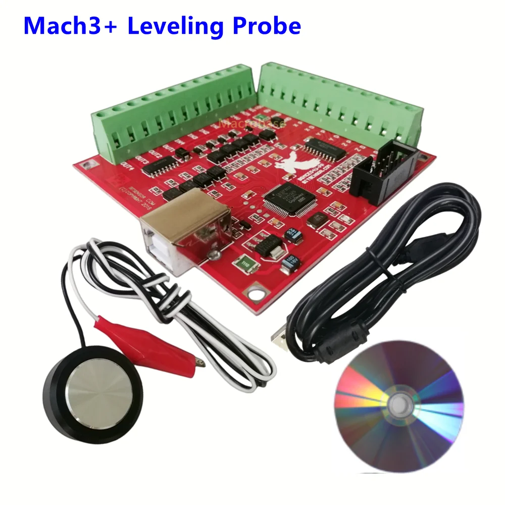 Controlador mach3 cnc GRBL, placa de 4 ejes, placa de movimiento, sonda táctil, sensor de nivelación, tarjeta de expansión USB