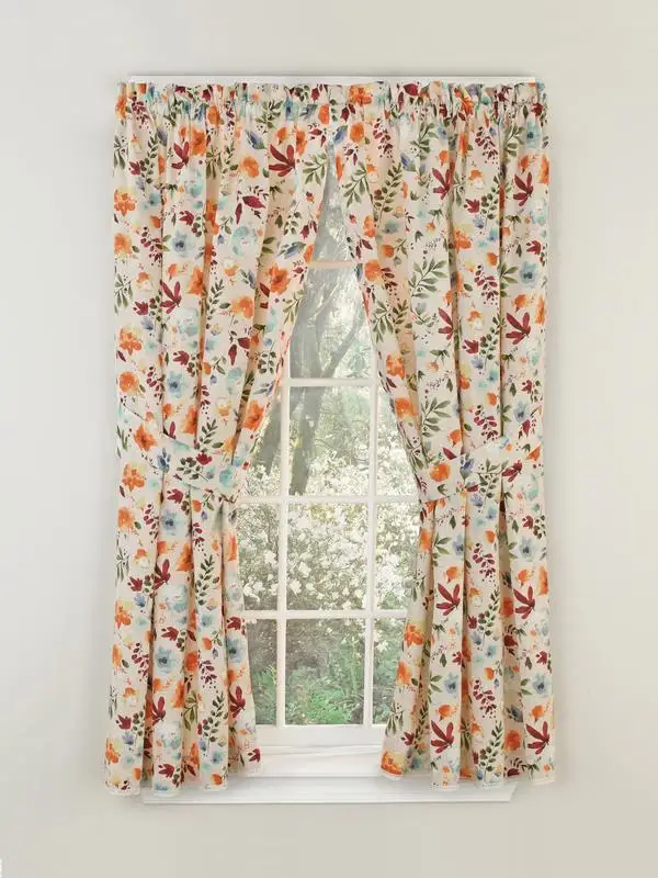 

Willow Window Panel Pair, Multicolor, 40"W x 63"L, 2 Piece