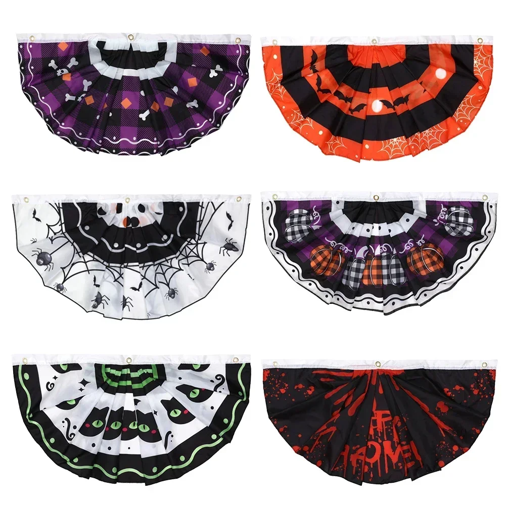 1 шт. декоративный Веер-флаг на Хэллоуин