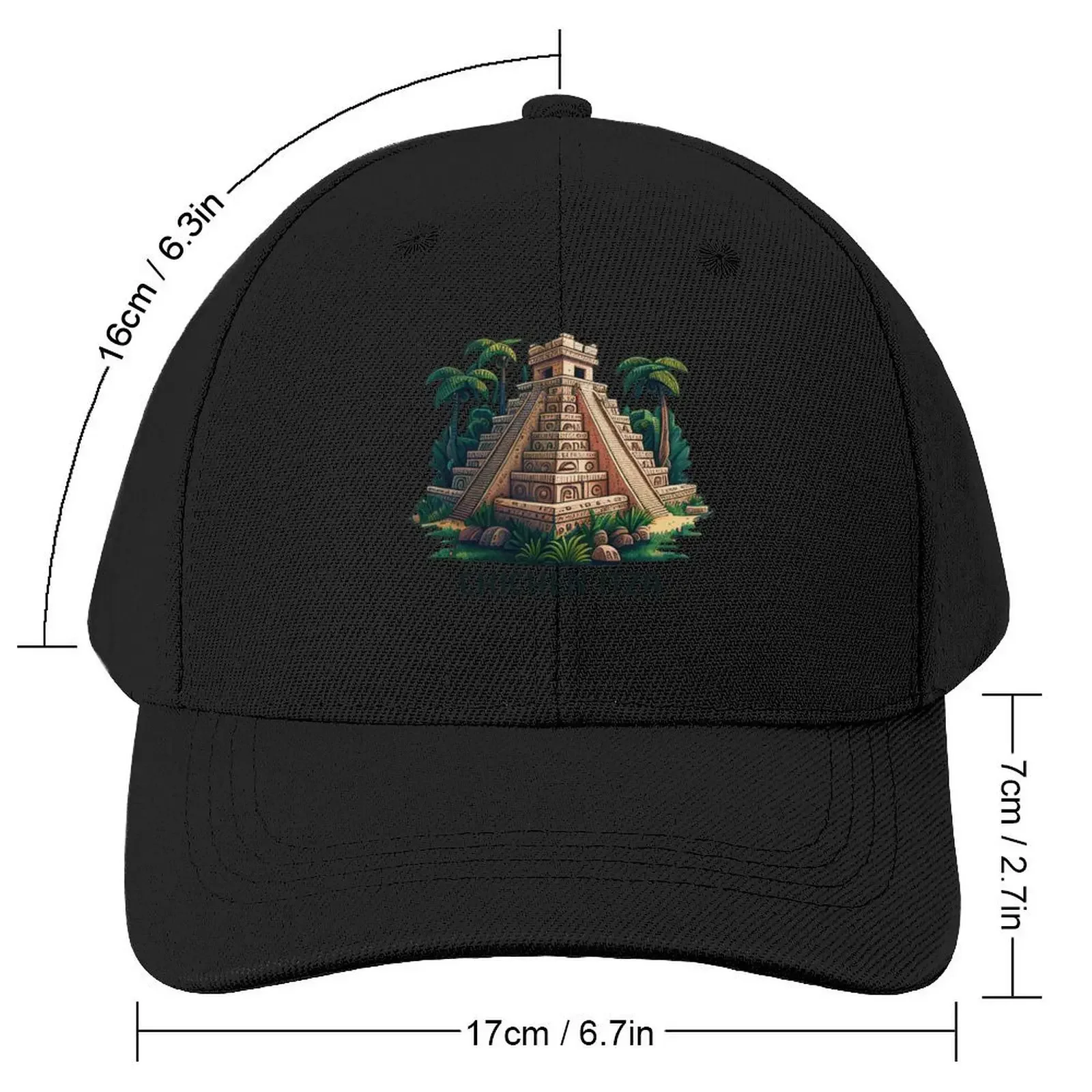 Chichen Itza Мексика Храм Пирамида Бейсбольная кепка Дизайнерская шляпа на заказ
