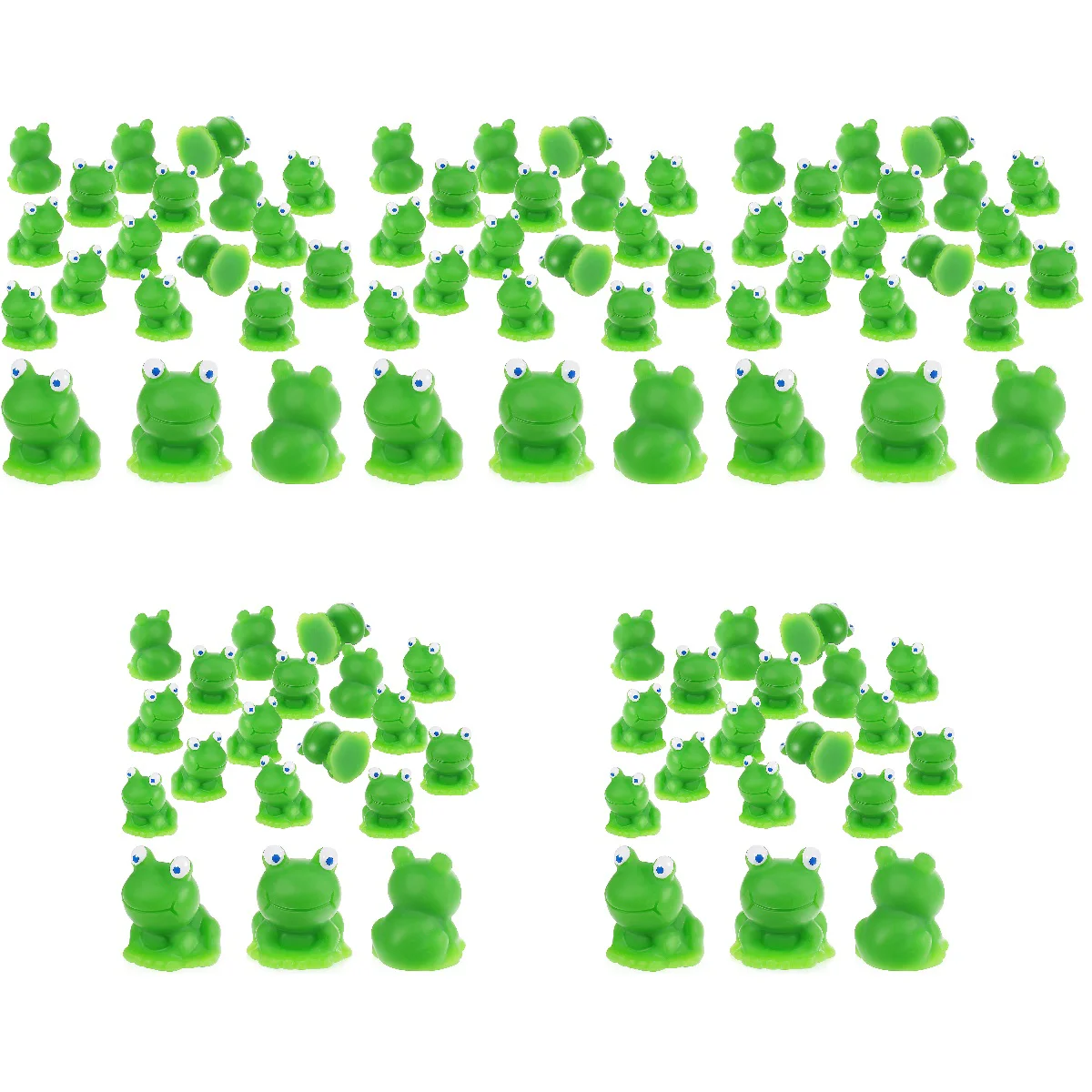 100 Pcs Little Frog Resin Crafts Miniature Landscape Statues Ornaments Artificial Frogs Figurines Small Model