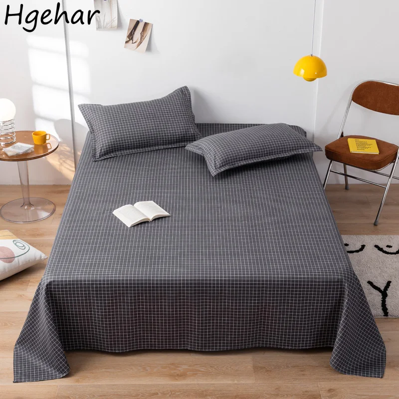 

Simple Basic Bedding Sheet 200x230cm Multi Size Double Single Mattress Cover Skin-friendly Bedsheet Protector Home Decor Durable