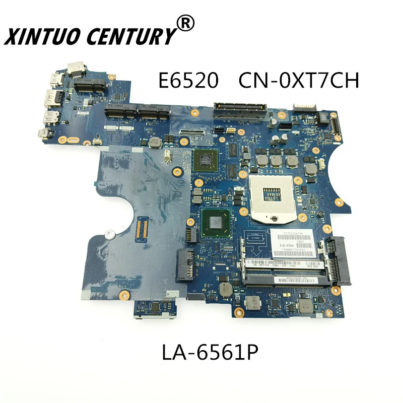 

CN-0XT7CH 0XT7CH XT7CH Pal61 LA-6561P N12P-NS2-S-A1 QM67 Para Dell latitude E6520 Computador Portátil Placa-mãe Mainboard Testad