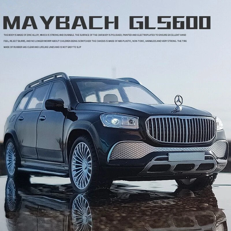 

Nicce 1:24 Maybach GLS600 Alloy Car Model Diecasts Metal Toy Car Model Collection Sound Light Simulation Car Kids Toys Gift A101