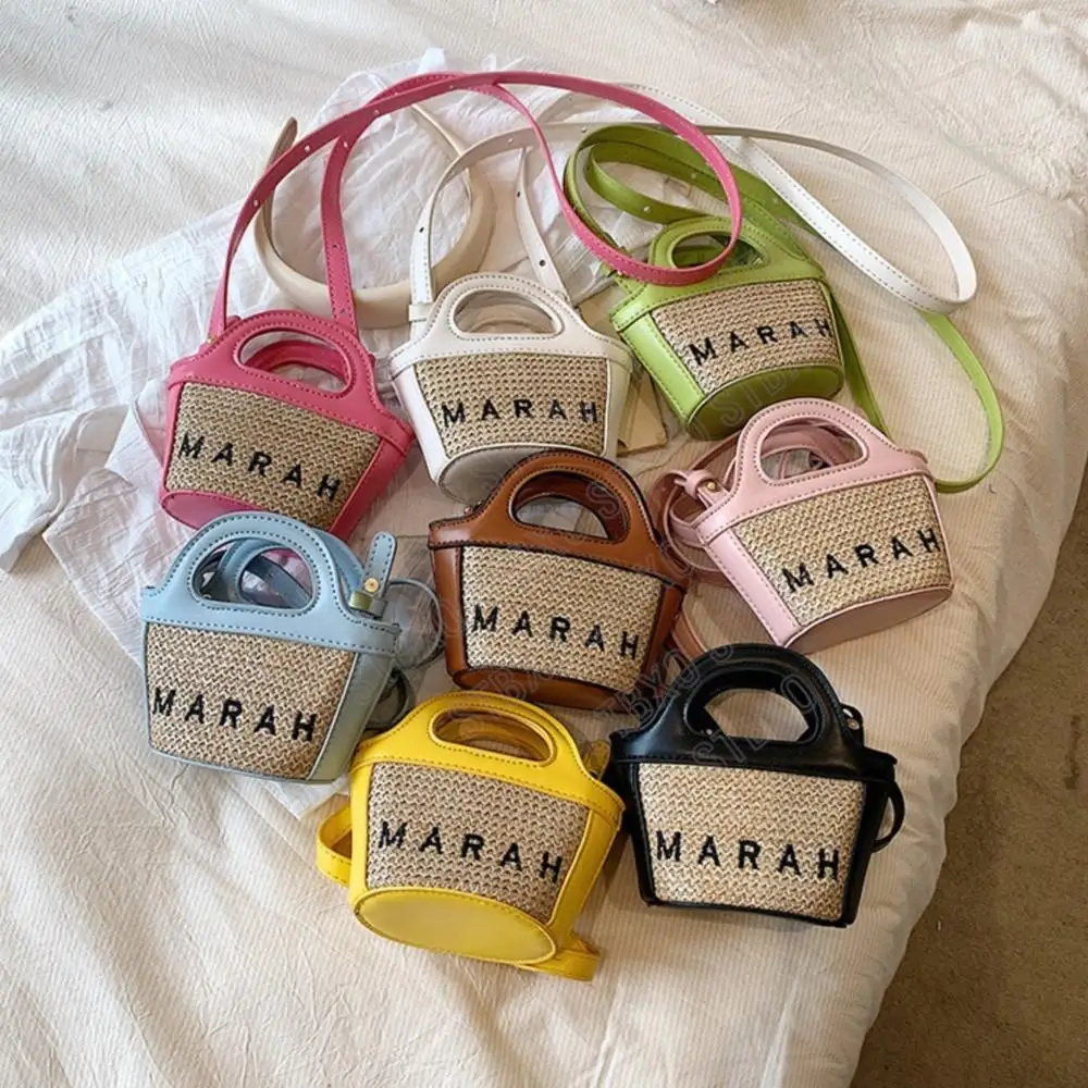 

Детская летняя новая корзина-сумка, классическая женская сумка, соломенная сумка через плечо, подходит для свиданий, покупок и других случа...