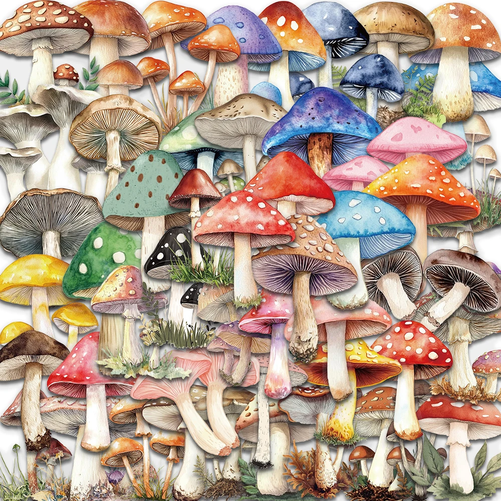 

50 шт. Стикеры PickJoy с грибами и мультяшками