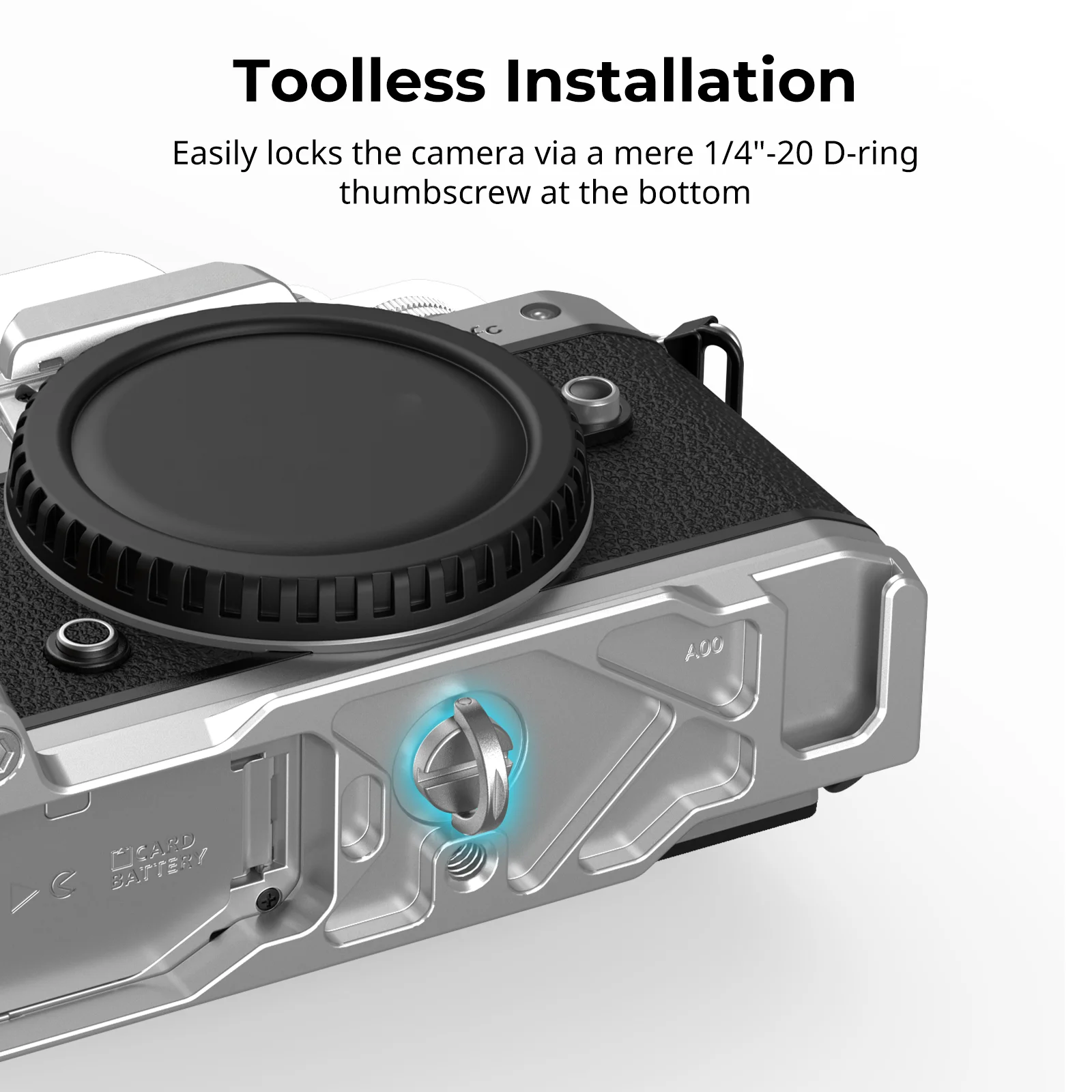 Фото Деревянная L-образная ручка SmallRig для Nikon Z fc, встроенная быстросъемная опорная пластина Arca-Swiss, черная, серебристая, можно выбрать 4803. №3